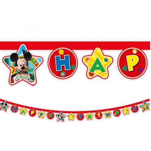 PROCOS Mickey Mouse "Happy Birthday" Banner