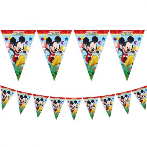 PROCOS Mickey Mouse Triangle Flag Banner (9 Flags)