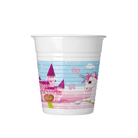 PROCOS UNICORN Plastic Cups 200 ml (8 PCS)