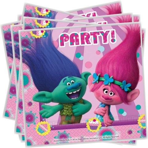 PROCOS Trolls, 2 Play Napkin (20 PCS)