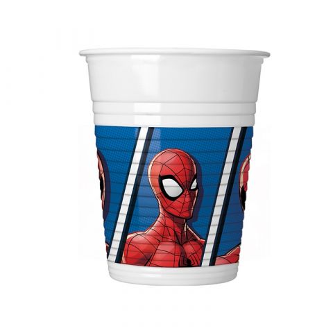 PROCOS Spider-Man Plastic Cups 200 ml (8 PCS)