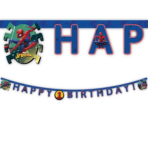 PROCOS Spider-Man "Happy Birthday" Banner