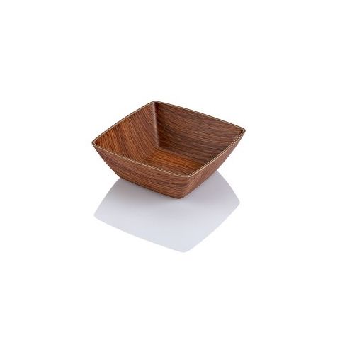 EVELIN Wood Finish Square Bowl