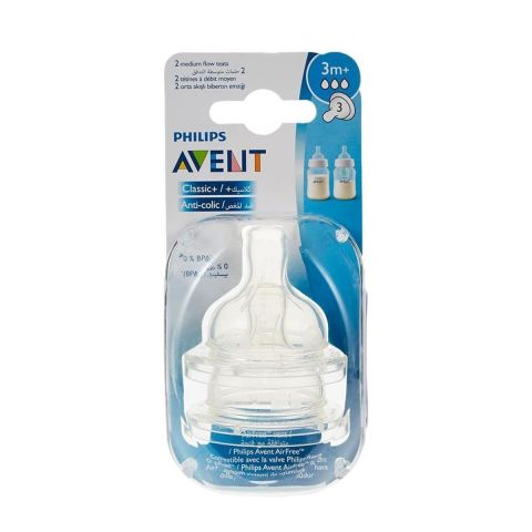 PHILIPS AVENT CLASSIC/CLASSIC PLUS TEATS 3 HOLE X2