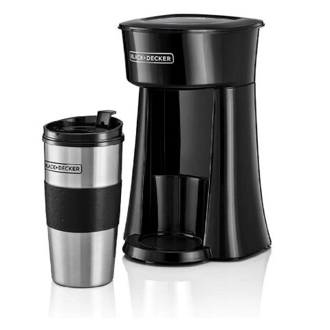 BLACK+DECKER Coffee Machine with Travel Mug, 650W, 360ml