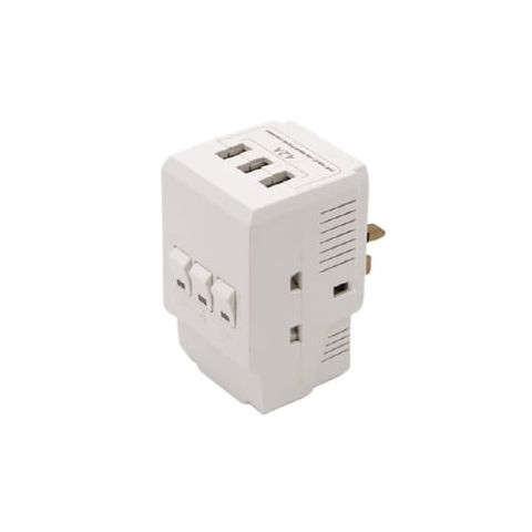TOTAL THREE WAYS ADAPTER + 3USB 4.2A/5V