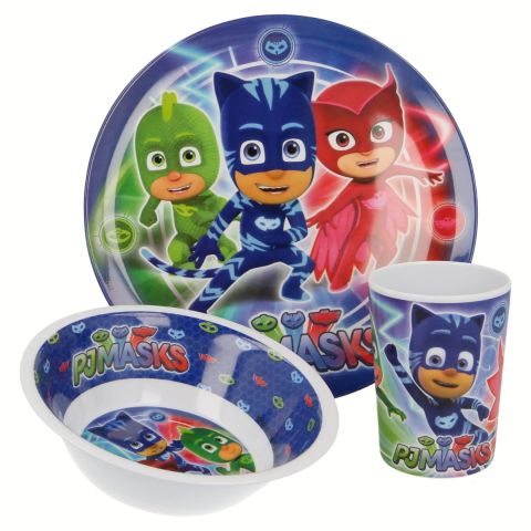 Stor Pj Masks Ceramic 3 Pcs Snack Set