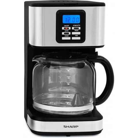 SHARP - Coffee Maker Auto-Shut 1.8 Lt. 950 W - Black & Silver