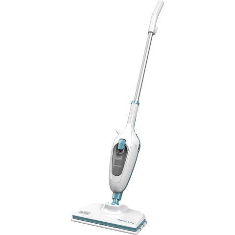 Black + Decker 1300W Steam-Mop - White & Blue