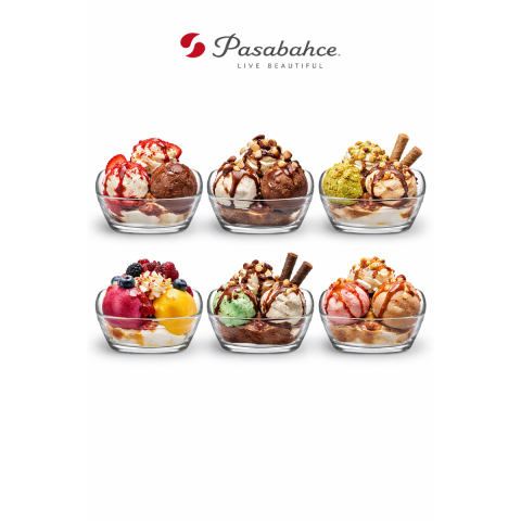 PASABAHCE PUDDING BOWLS 375 ML 6 PCS SET
