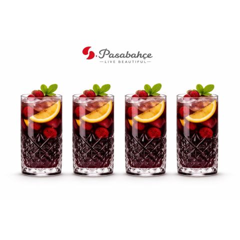 PASABAHCE TIMELESS TUMBLER 365 ML 4 PCS SET