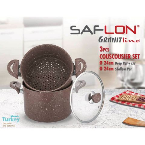 Saflon Couscousier Set From 3 Pc