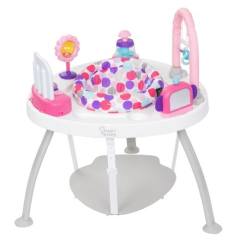 BABY TREND -  Smart Steps 3-in-1 Bounce N’ Play Activity Center PLUS - Princess Pink
