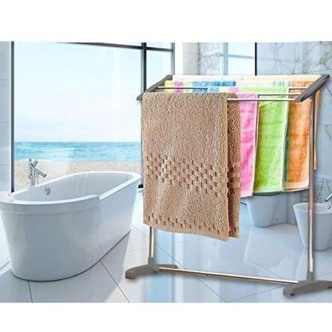 Towel Drying Rack Stainless Steel 62x36x70 cm