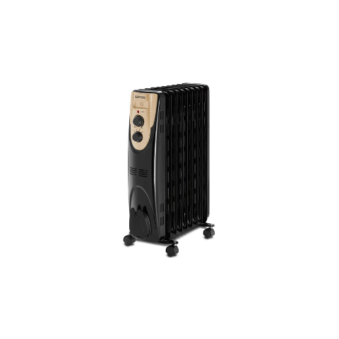 Black & Decker Oil Heater 9 Fins 2,000W - Black