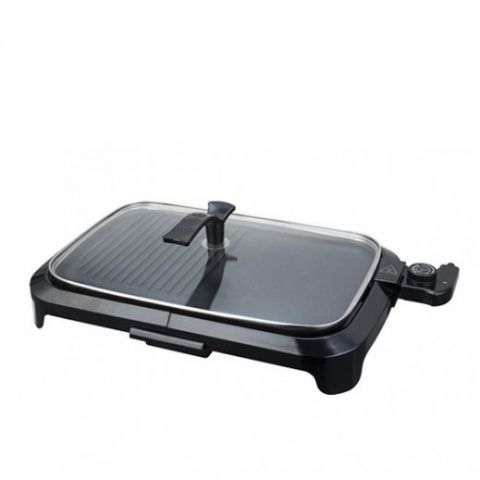 ORCA - Non Stick Grill with Glass Cover - 1600W 