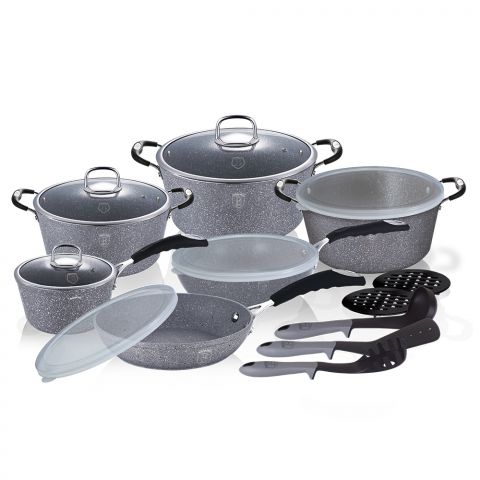 Berlinger Haus 18 PCS Cookware Set + FREE Frypan 3 PCS Set (20+24+28cm)