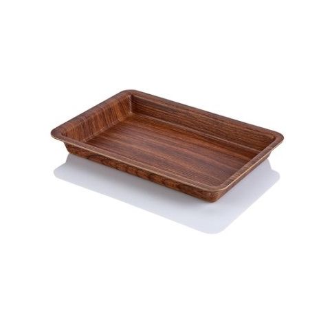 EVELIN Wood Finish Gastro Tub Platter (Serving Tray)