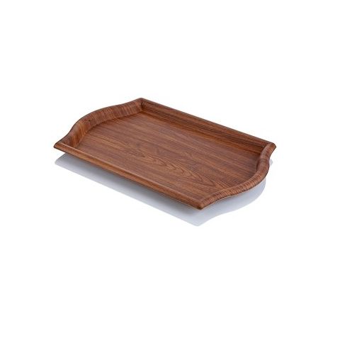 EVELIN Wood Finish Serving Tray (30 x 46 x 2.5 cm)