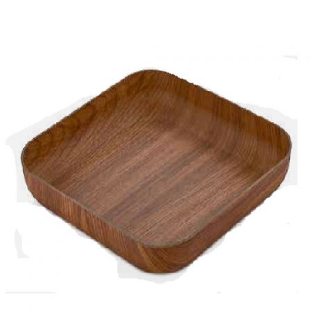 EVELIN Wood Finish Square Salad Bowl