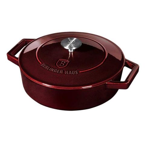 Berlinger Haus Shallow Pot 26 Cm - Burgundy