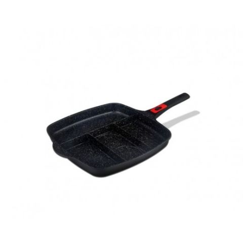 Berlinger Haus Die-Cast 4 in1 Fry Pan with Detachable Handle and Glass Lid 32x32x4.4 CM