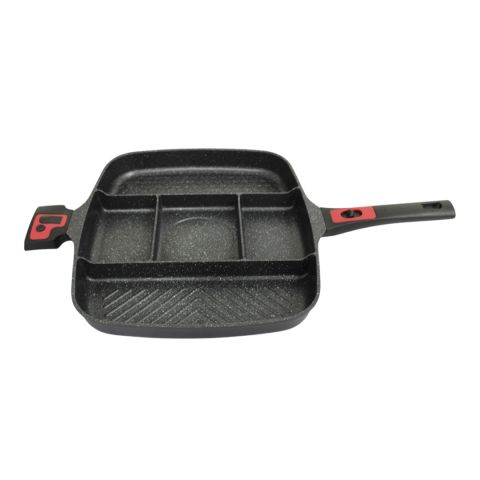 BH Die-Cast 5 in 1 Fry Pan with Detachable Handle 37x31x4.4 CM