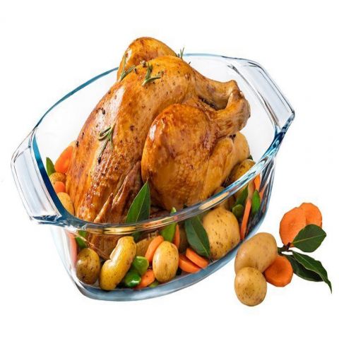 Pyrex Oval Roaster With Handels