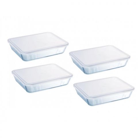 Pyrex Set of 4 Pcs Dishes 1.5 Liter ( 22 x 17 x 6 CM)