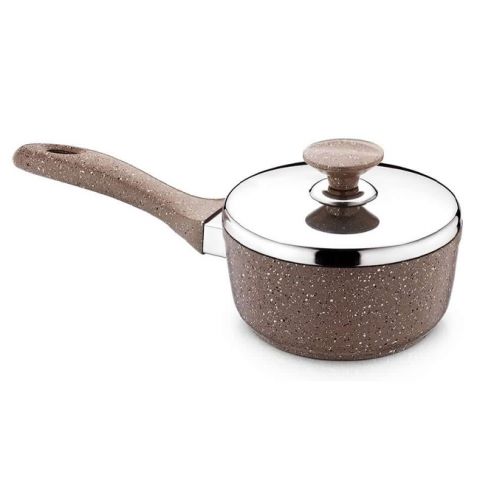 Saflon Granite Saucepan With Stainless Steel Lid 