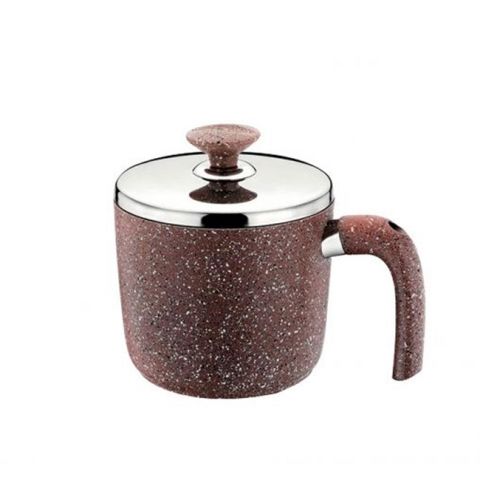 Saflon Granite Milk Pot With Lid 16 Cm 