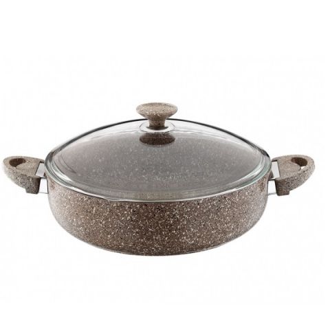Saflon Shallow Pot+ Glass Lid