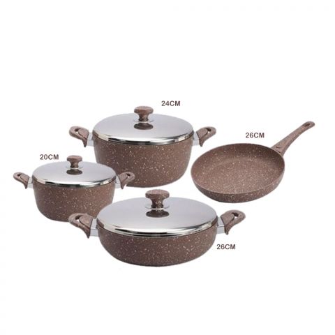 Saflon Cookware Granite Set 7 PCS