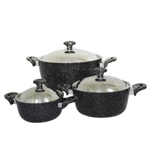 Saflon 6 PCS Cooking Set (20+24+28 CM)