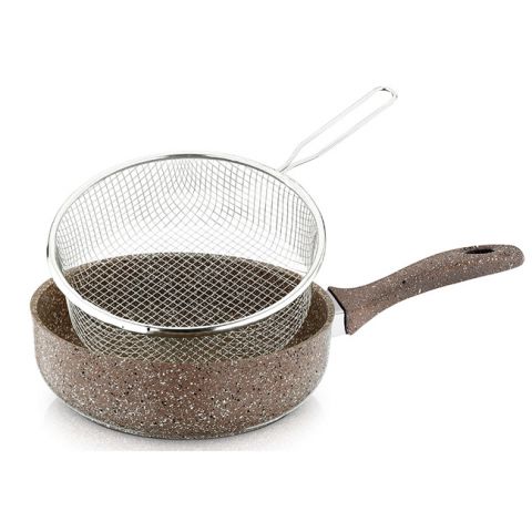 Saflon Granite Deep Fryer + Basket