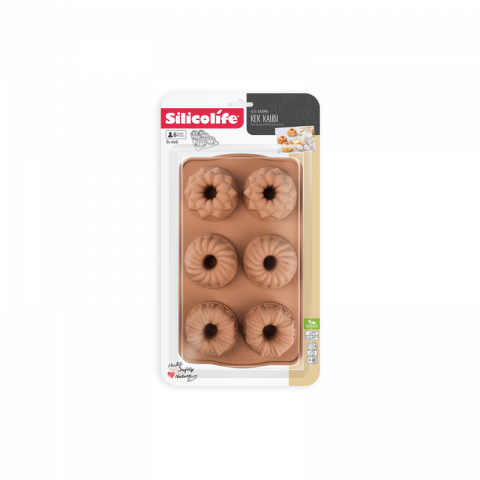 Silicolife Mix Shape Muffin Mold Of 6Pcs