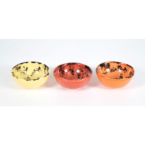 Viapot Serving Bowls (8*3 Cm) Pack Of 3 Ceramic