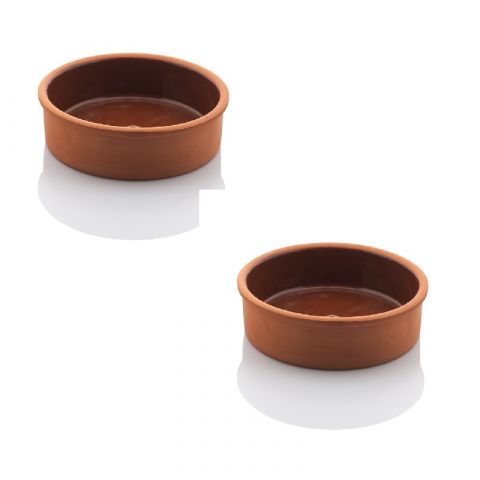 Viapot Bowls 16*4 CM (Inner Brown Glazed) 2 PCS SET