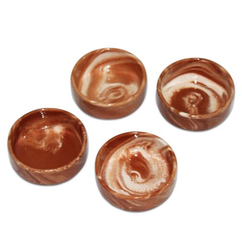 Viapot Sauce Bowl 7 * 3 cm (Full Mix Glazed) Set of 4 PCS 