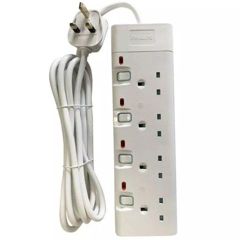 Philips 5M 4 Sockets Power Extension