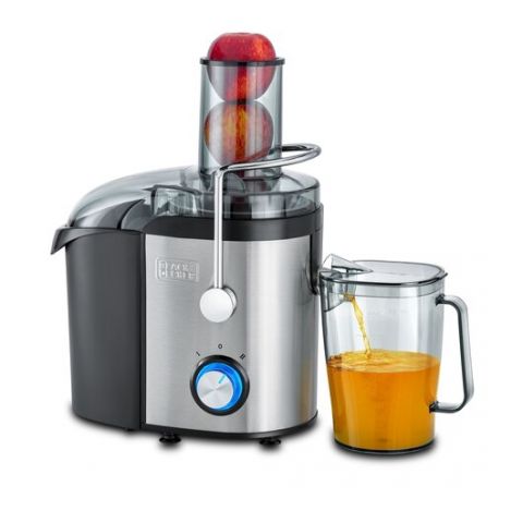 BLACK + DECKER  Stainles Steel XL Juicer Extractor with Juice Collector 1.7L 800W