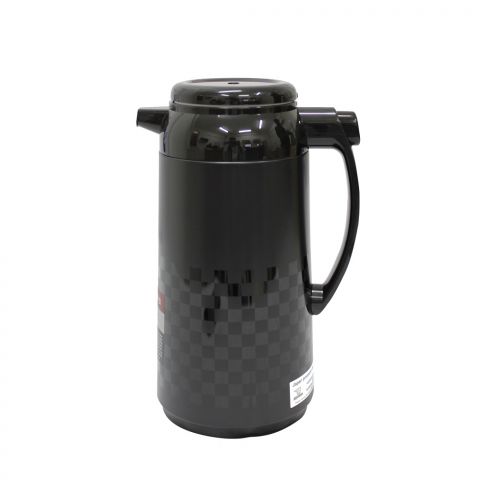 ZOJIRUSHI - Handy Pot with Glass Interior Body - ICHIMATSU BLACK, 1.0 Lt.