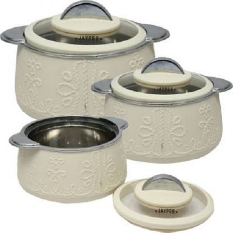 Jaypee Fabrene Thermoware Casserole Set of 3 PCS (1000 + 1500 + 2000 ml)