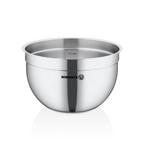 Korkmaz Stainless Steel Food Preparation Bowl (18/10 Cr-Ni)