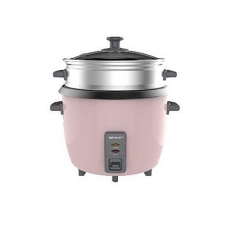 SHARP - Rice Cooker with Glass Lid, PINK