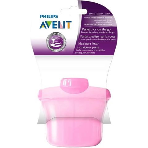 PHILIPS AVENT MILK POWDER DISPENSER PINK