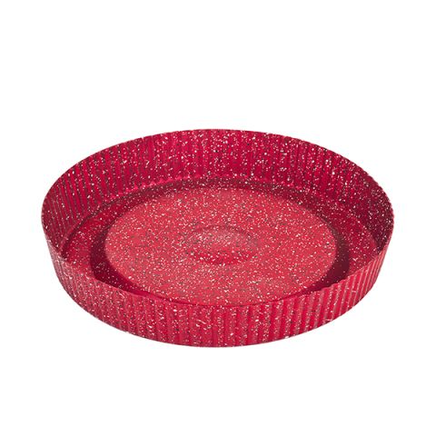 OMS Granite Tart Cake Mold Red