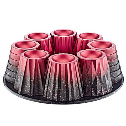 OMS Muffin & Cup Cake Mould Gold Die-Cast 