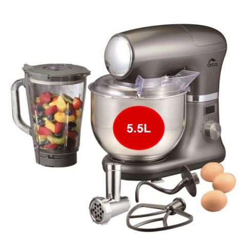 ORCA - 5.5L Kitchen Machine 700W With Meat Grinder And Blender Attachments