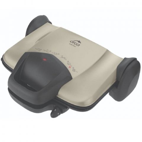 ORCA - Contact Non Stick Grill with 3 Heat Settings - 1800W